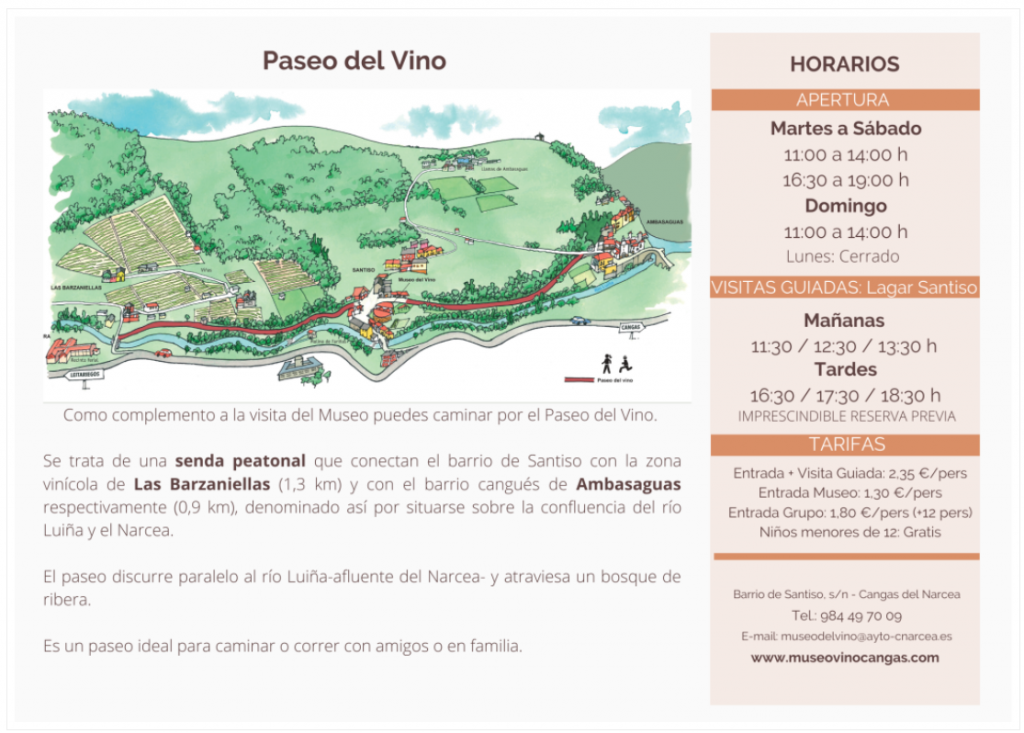 Museo del vino de Cangas de Narcea 
Parque Natural de las Fuentes del Narcea, Degaña e Ibias