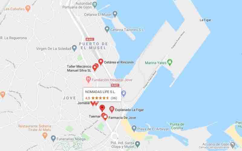posible nuevo parking caravanas y autocaravanas en Gijón 