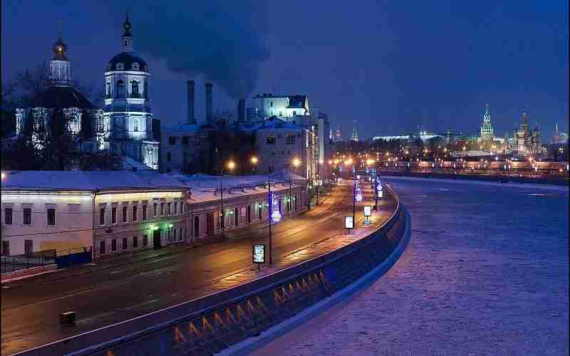 russia-moscow-houses-roads-night-street-lights-cities-images-163723
