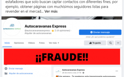 Ojo a los falsos sorteos de autocaravanas: TIMO